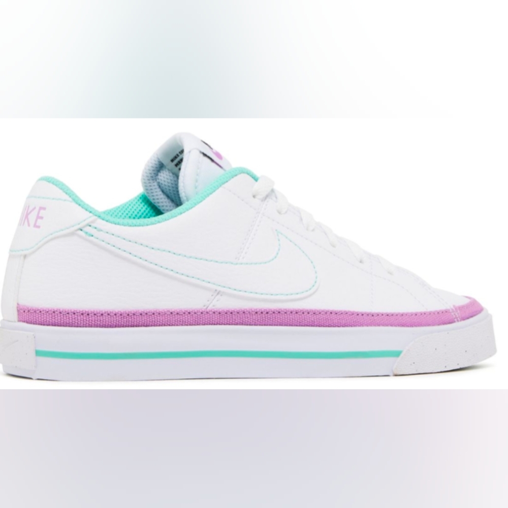 Nike Wmns Court Legacy Next Nature 'White Rush Fuchsia’ Sneakers Size 8 Used Exc - Picture 3 of 12